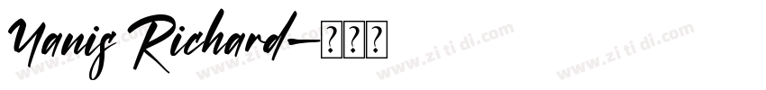 Yanis Richard字体转换